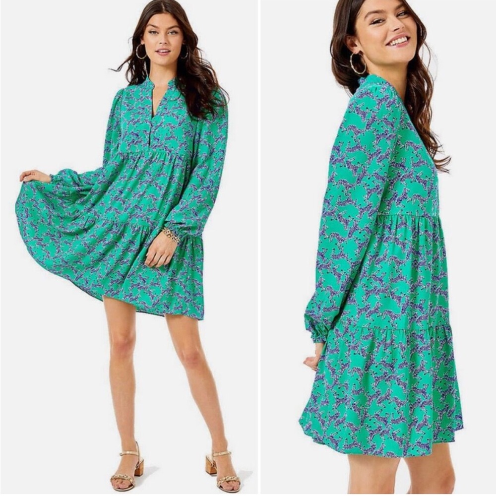 Lilly Pulitzer Winona Dress Heebee Zeebees Zebra M